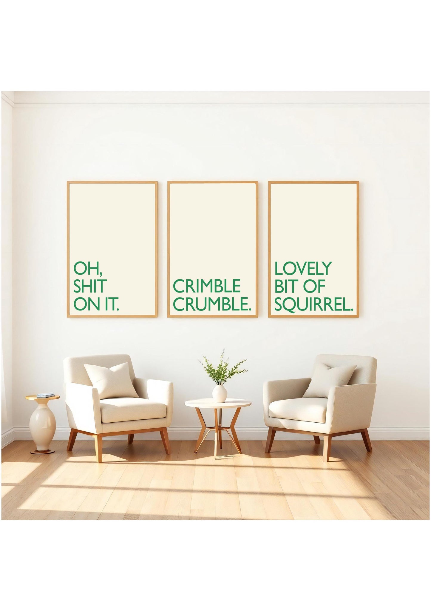 Crimble Crumble Print: Friday Night Dinner Kitchen Art, Wall Art Poster