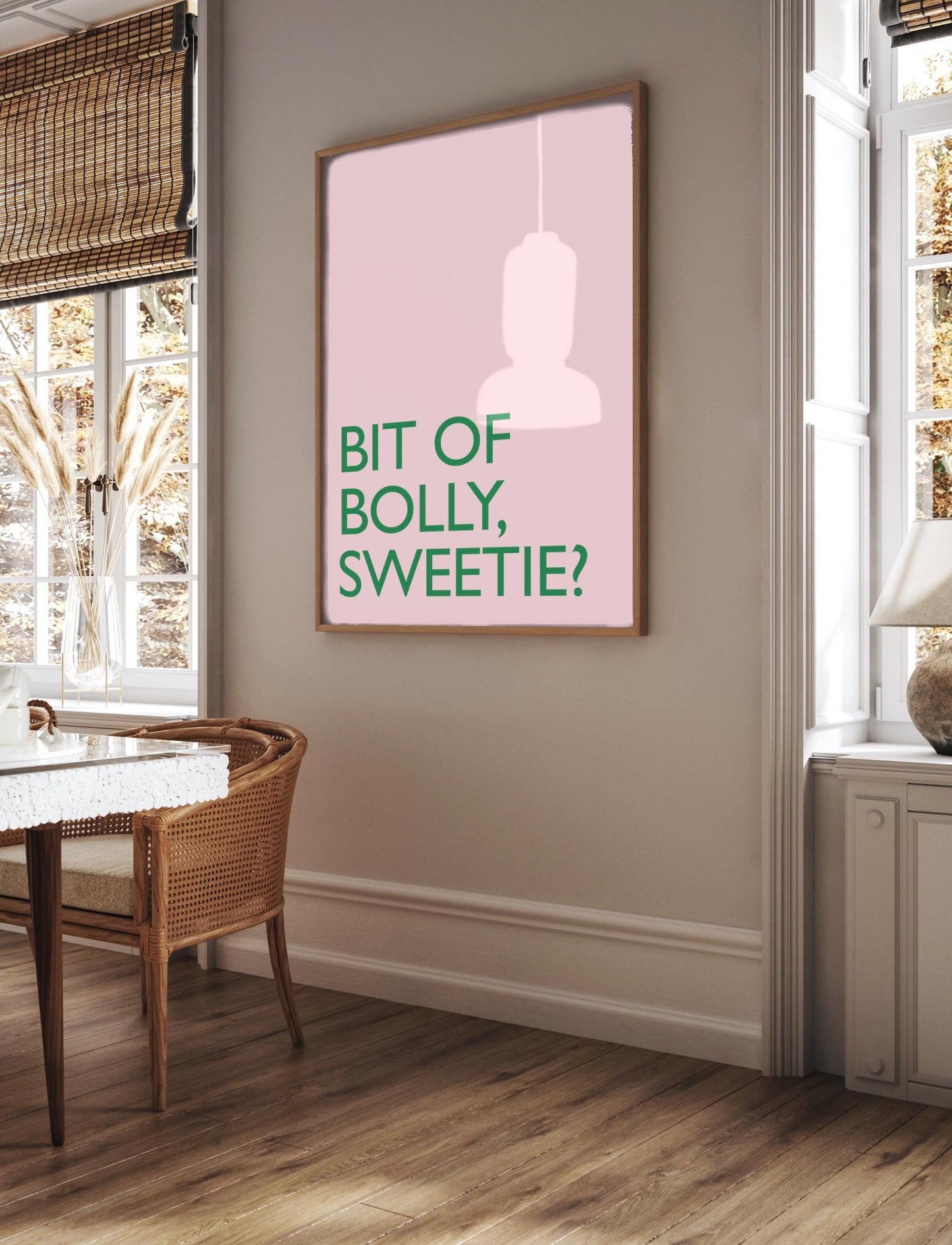 Ab Fab Bolly Print: Eddie & Patsy Kitchen Wall Art