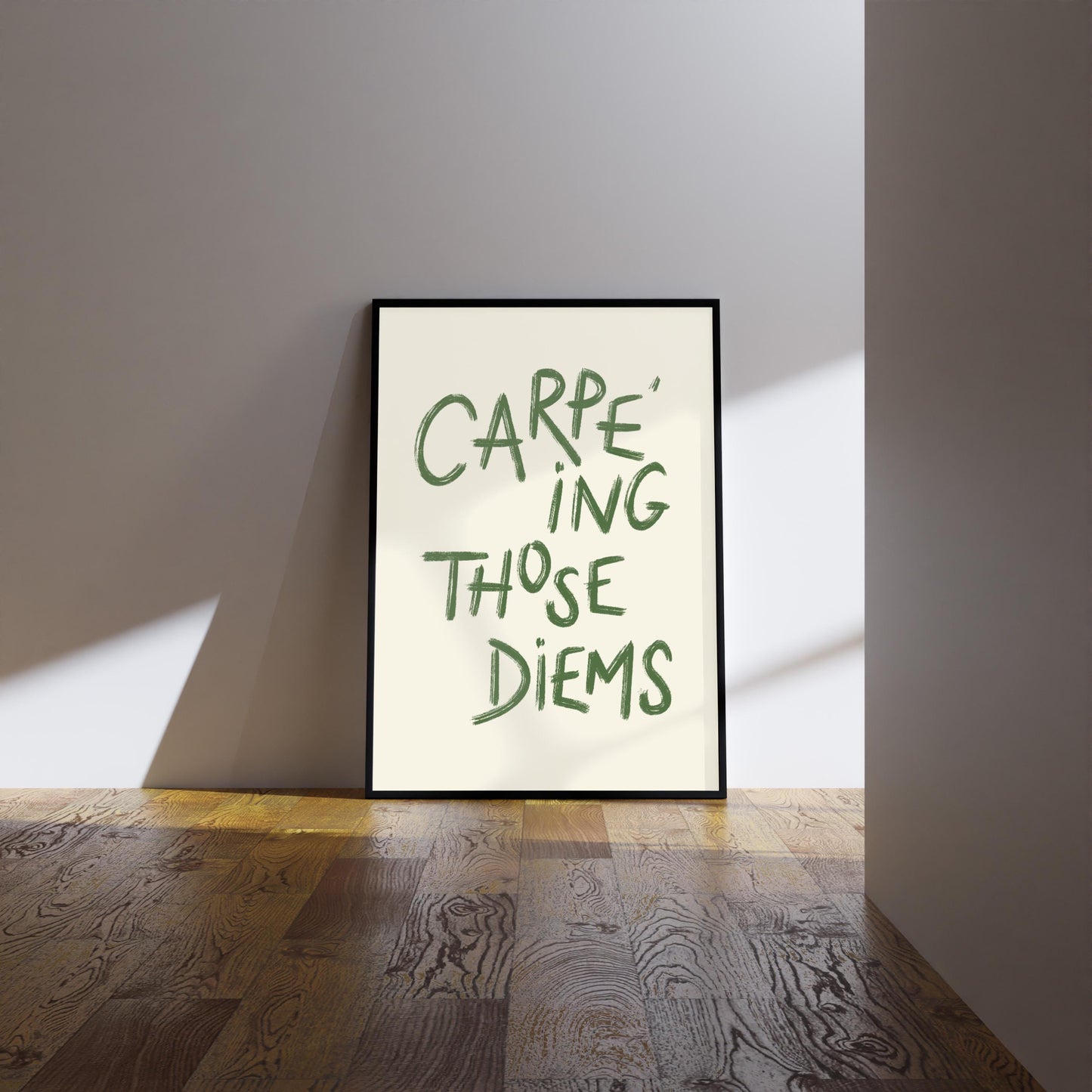 Carpe Diem Print: Inspirational Quote, Positive Affirmation, Wall Art, Poster