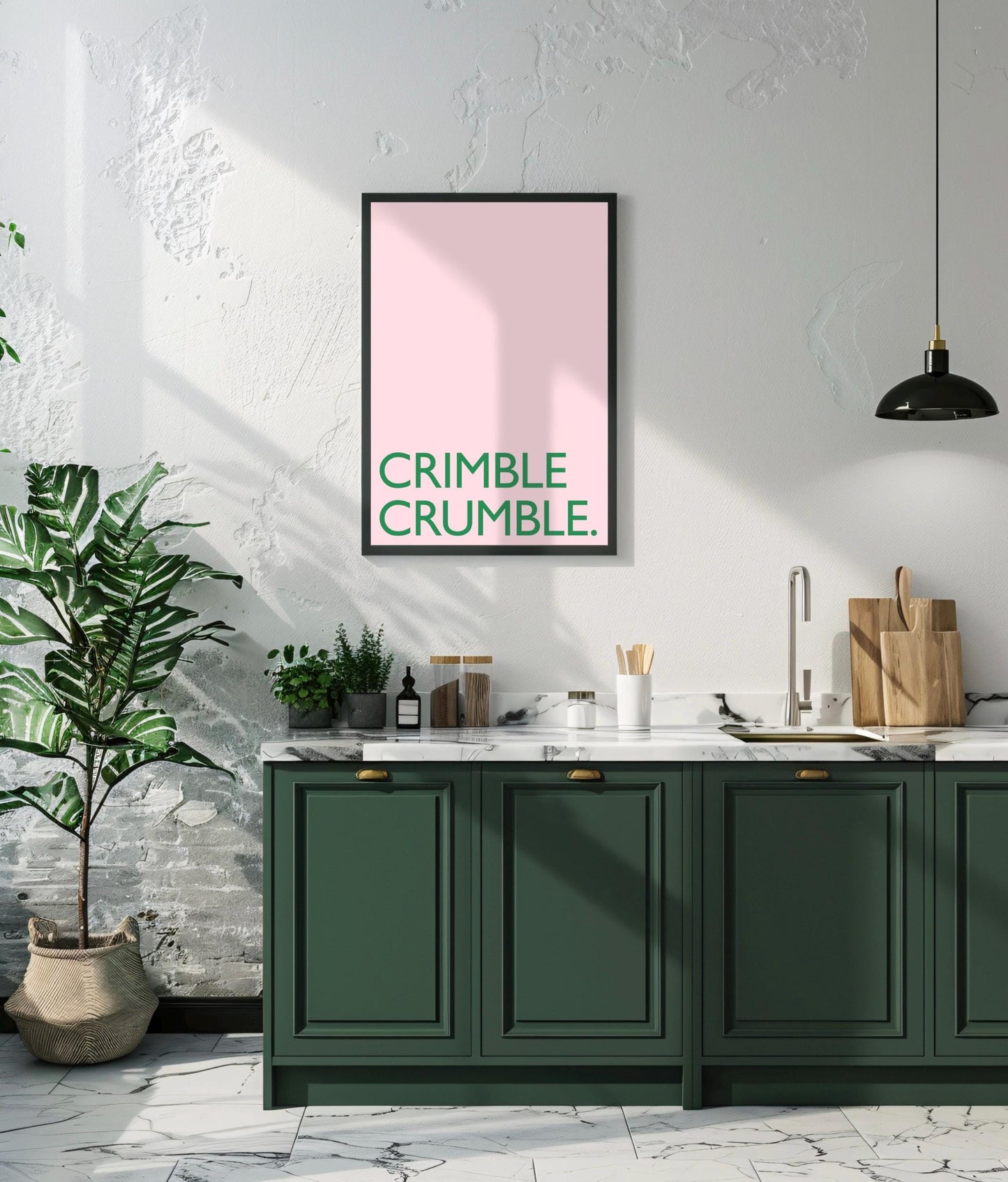 Crimble Crumble Print: Friday Night Dinner Kitchen Art, Wall Art Poster