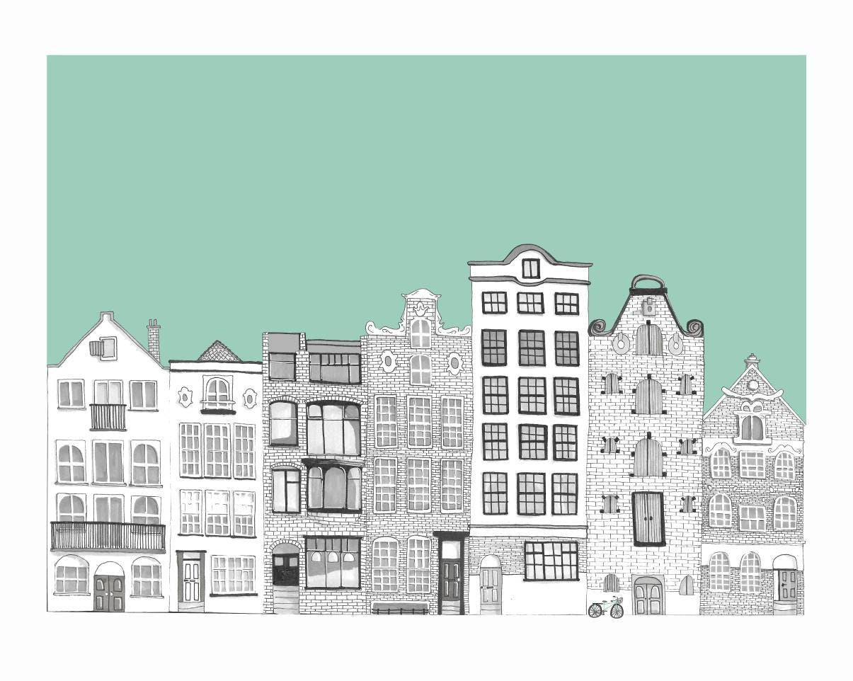 Travel Memories Print - Amsterdam Wall Art, Home decor, Poster