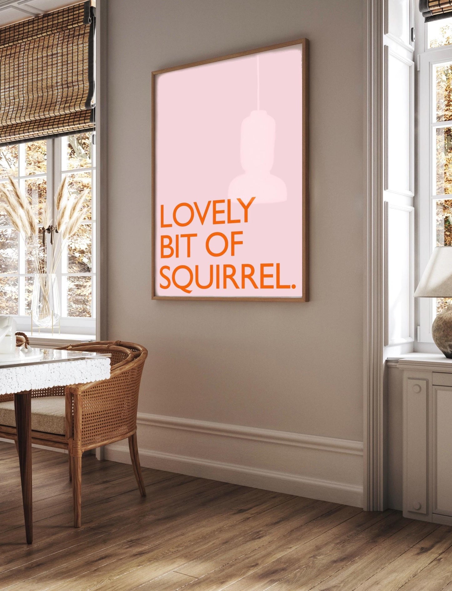 Friday Night Dinner Print: Martin's Squirrel Kitchen Art