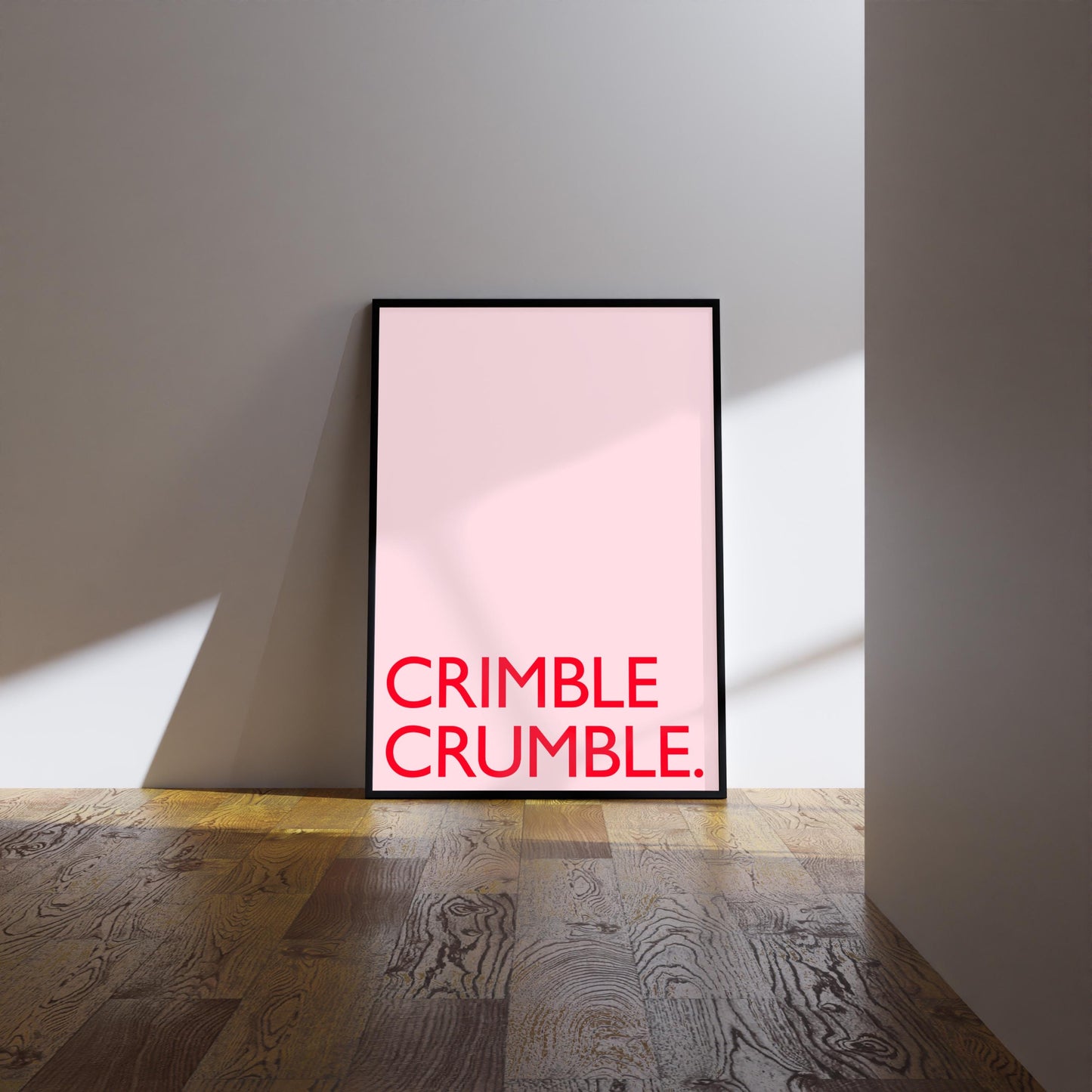 Crimble Crumble Print: Friday Night Dinner Kitchen Art, Wall Art Poster