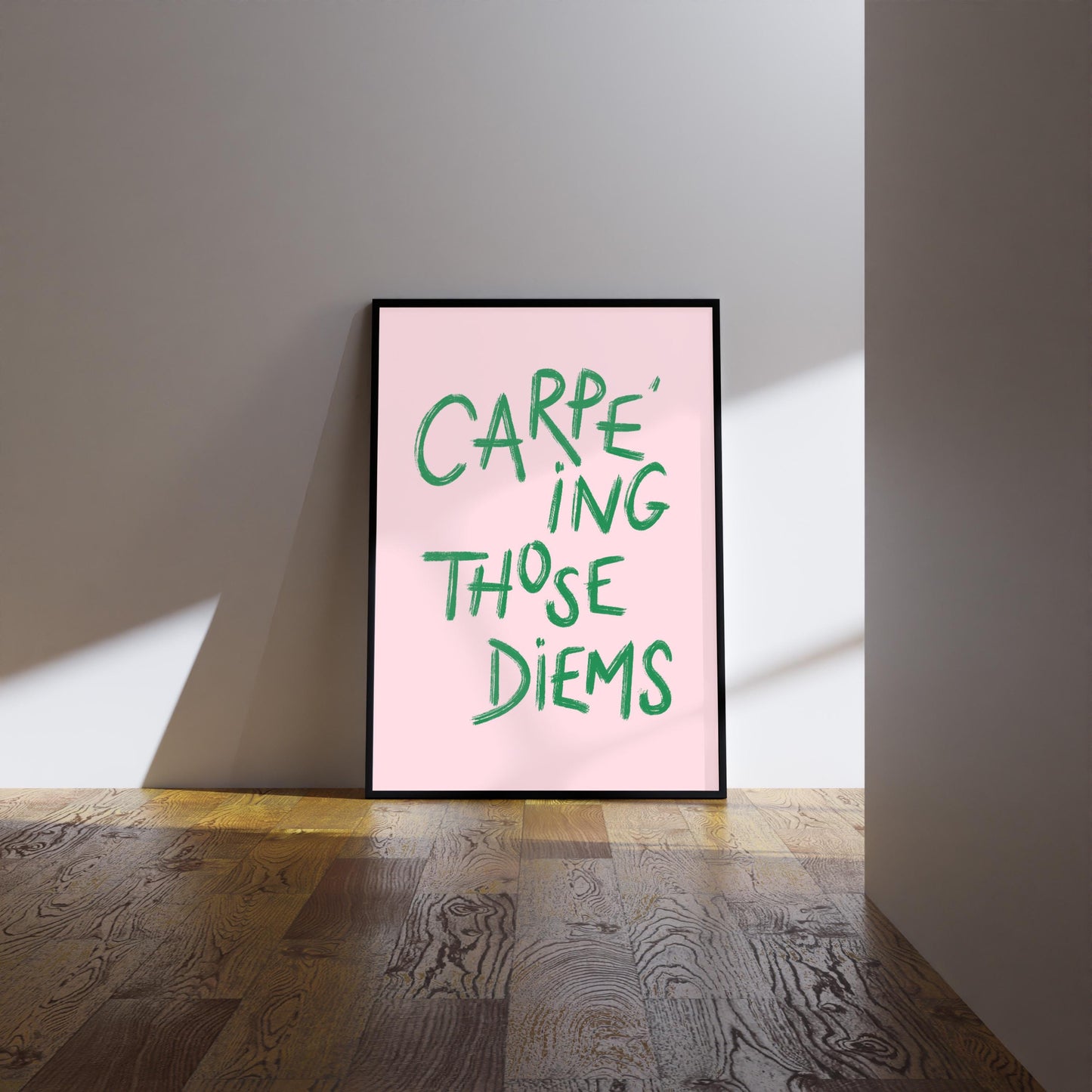 Carpe Diem Print: Inspirational Quote, Positive Affirmation, Wall Art, Poster
