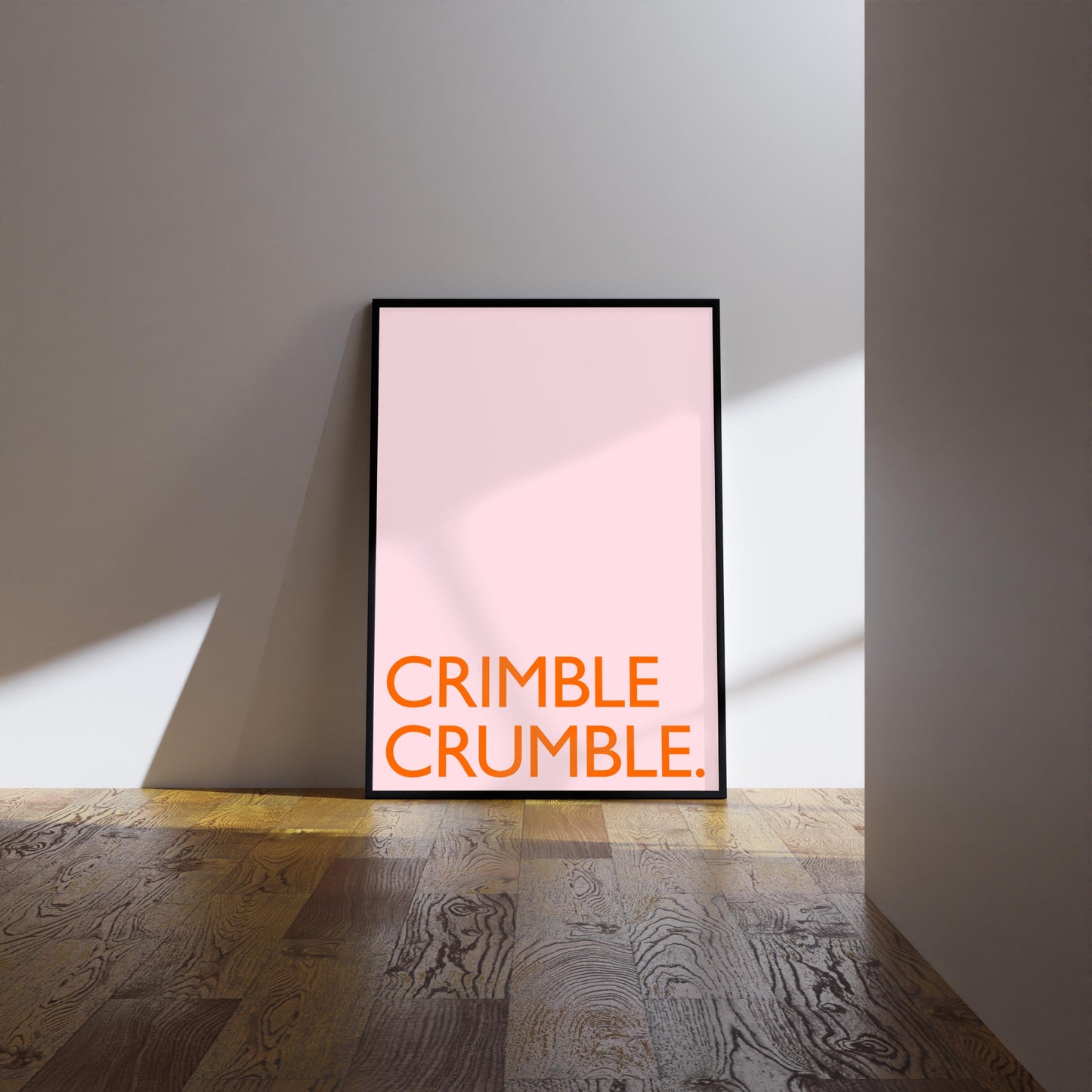 Crimble Crumble Print: Friday Night Dinner Kitchen Art, Wall Art Poster