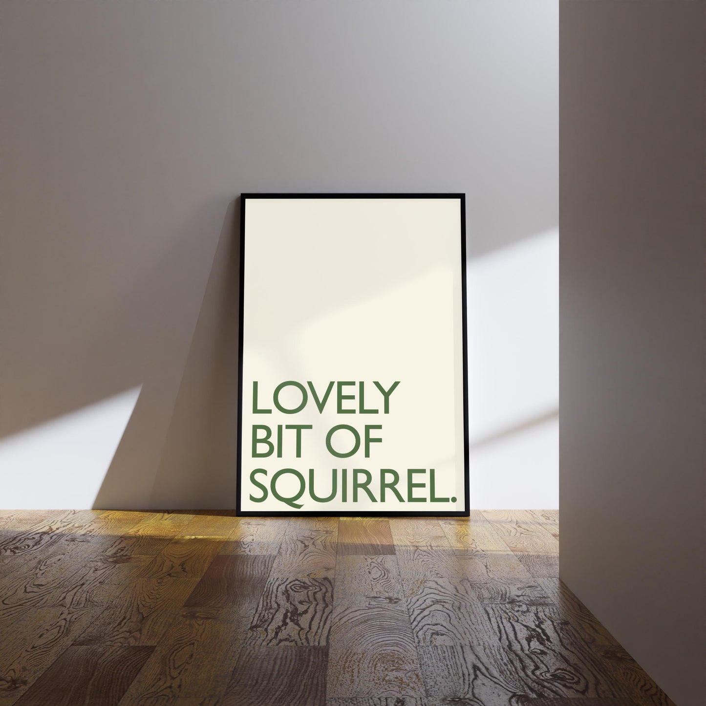 Friday Night Dinner Print: Martin's Squirrel Kitchen Art