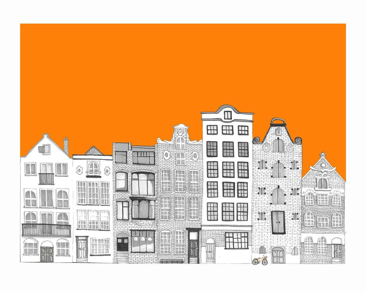 Travel Memories Print - Amsterdam Wall Art, Home decor, Poster