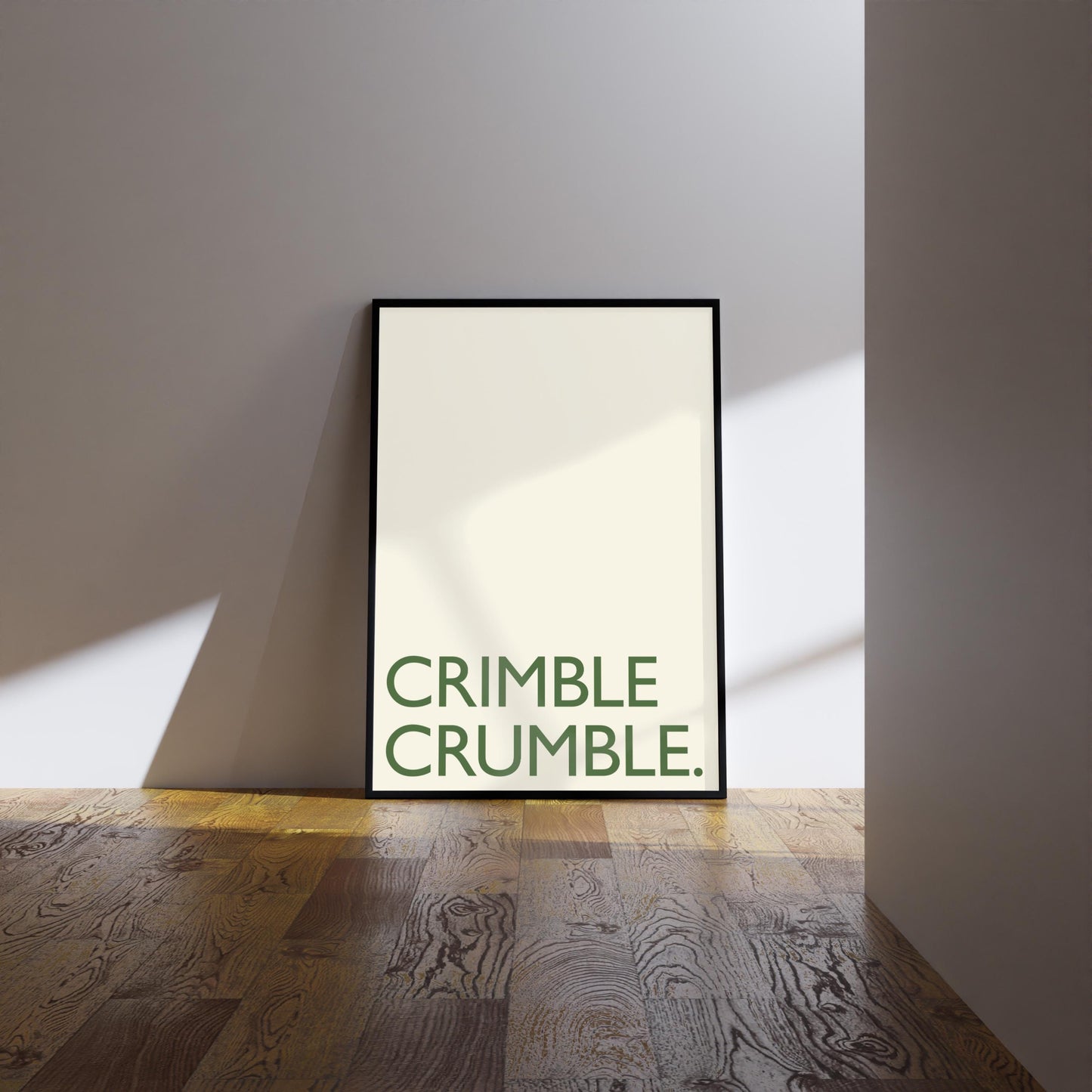 Crimble Crumble Print: Friday Night Dinner Kitchen Art, Wall Art Poster