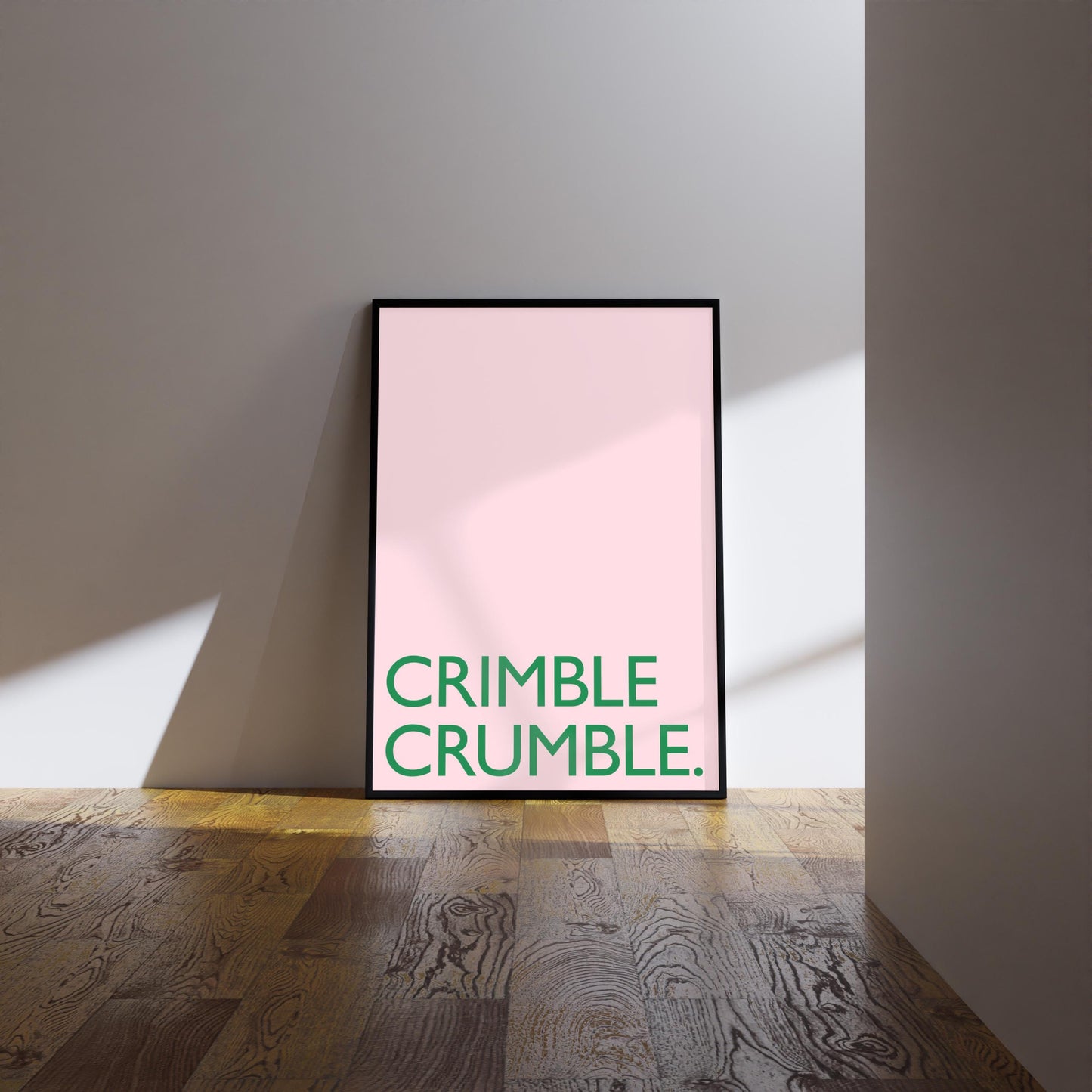 Crimble Crumble Print: Friday Night Dinner Kitchen Art, Wall Art Poster
