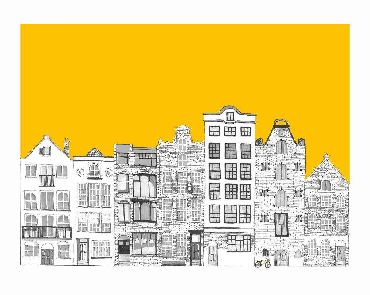 Travel Memories Print - Amsterdam Wall Art, Home decor, Poster