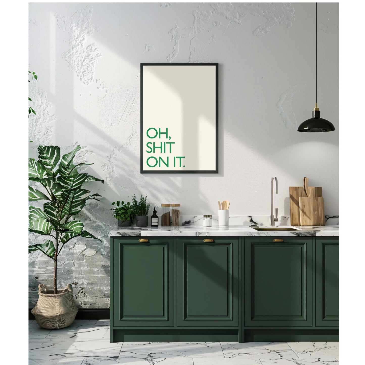 Friday Night Dinner Print: "Shit On It" Kitchen Art, Wall Art, Poster