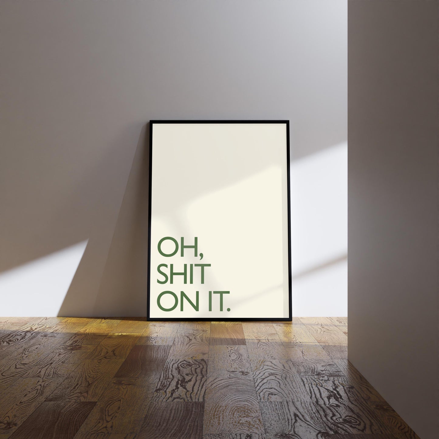 Friday Night Dinner Print: "Shit On It" Kitchen Art, Wall Art, Poster