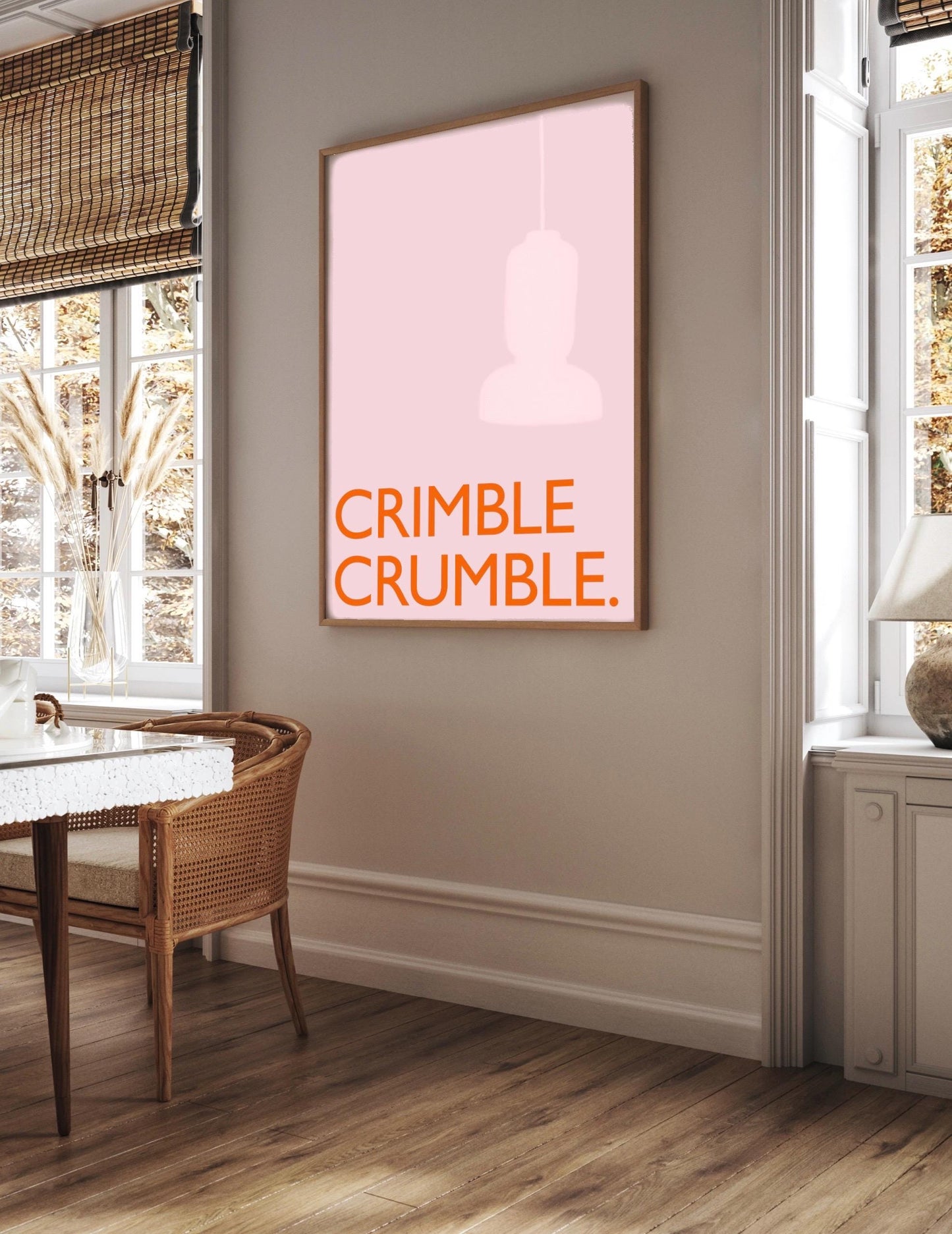 Crimble Crumble Print: Friday Night Dinner Kitchen Art, Wall Art Poster