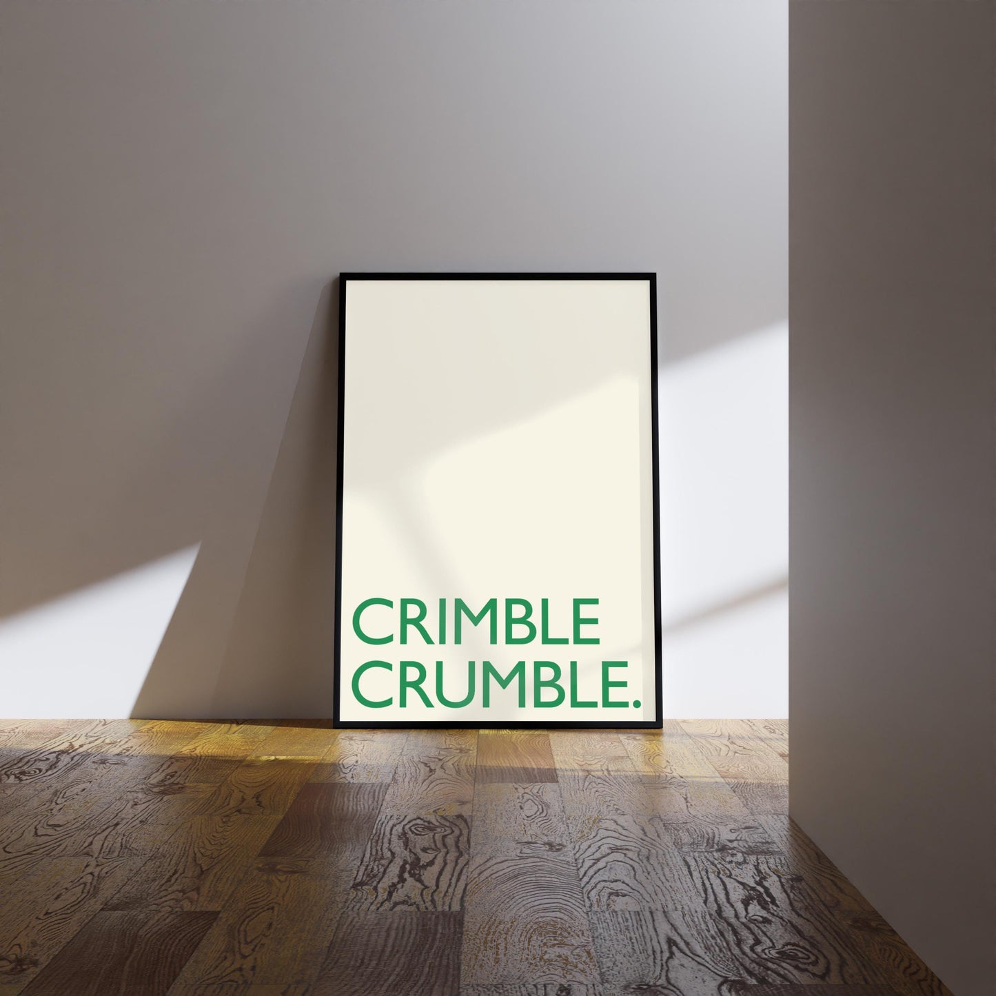 Crimble Crumble Print: Friday Night Dinner Kitchen Art, Wall Art Poster