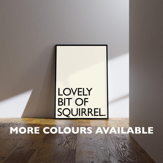 Friday Night Dinner Print: Martin's Squirrel Kitchen Art