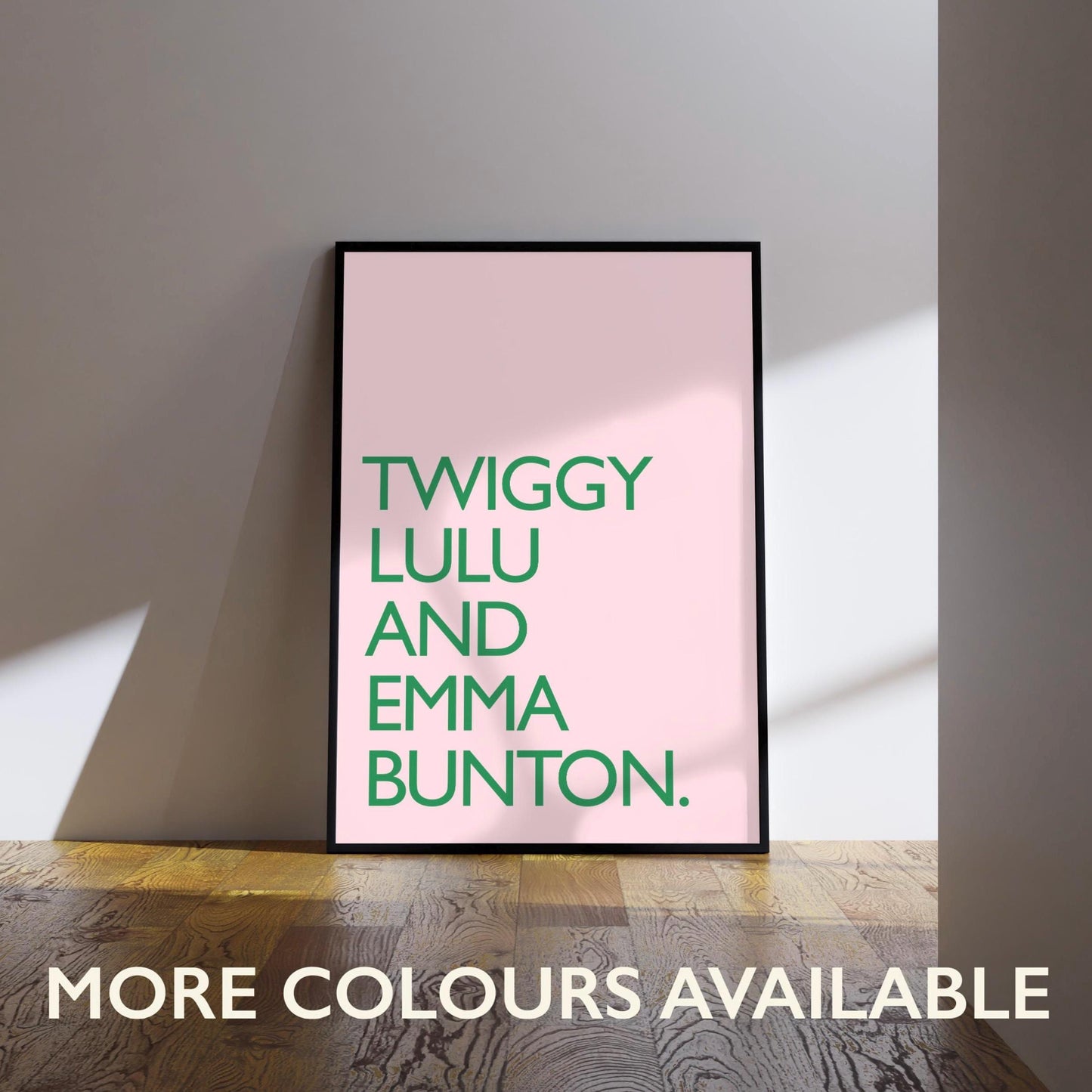 Ab Fab Twiggy Lulu Emma Bunton Art Print, Giclée Poster