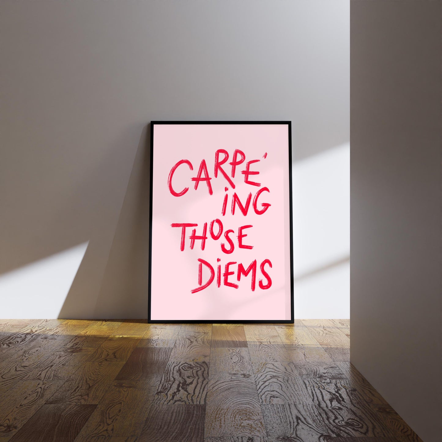 Carpe Diem Print: Inspirational Quote, Positive Affirmation, Wall Art, Poster