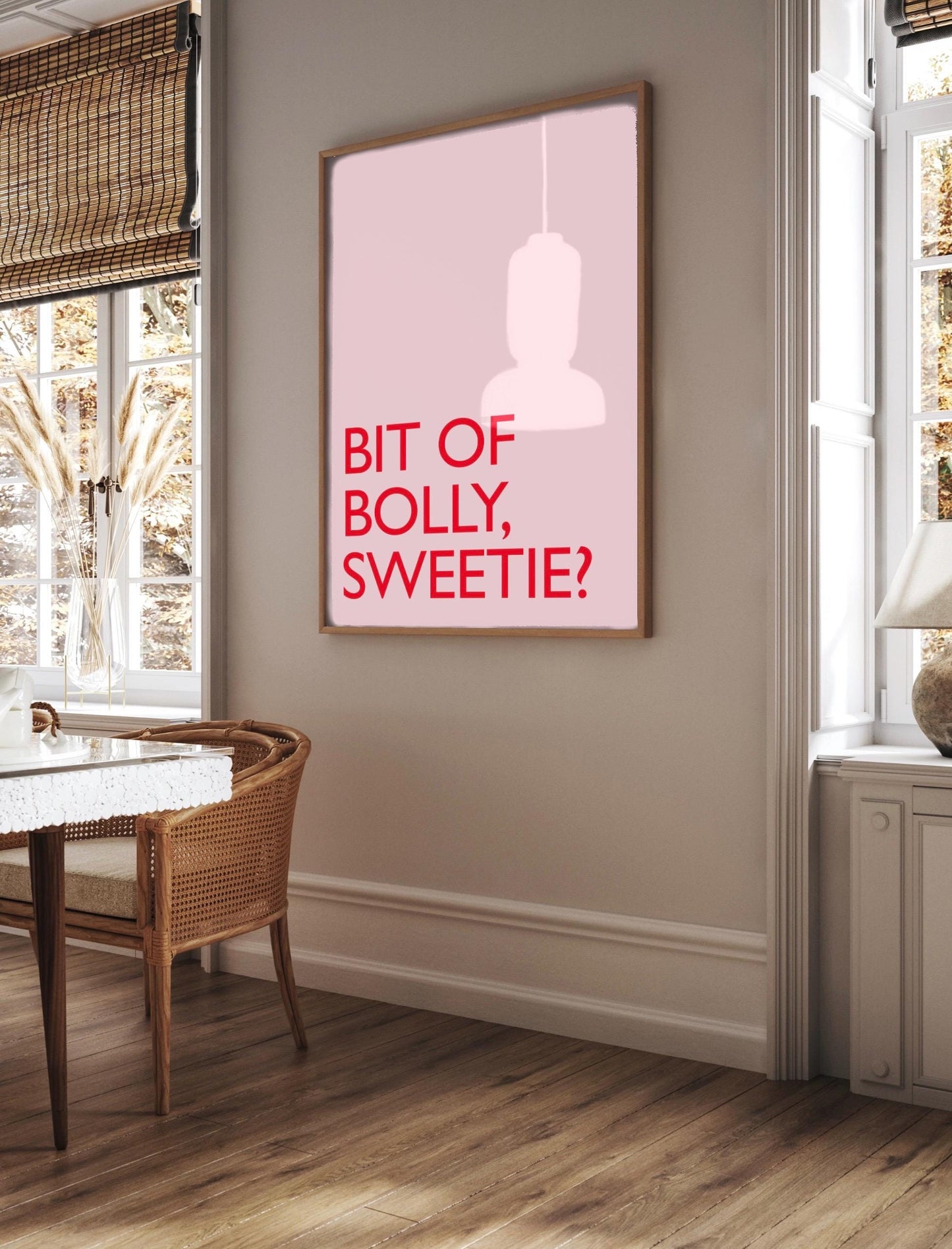 Ab Fab Bolly Print: Eddie & Patsy Kitchen Wall Art