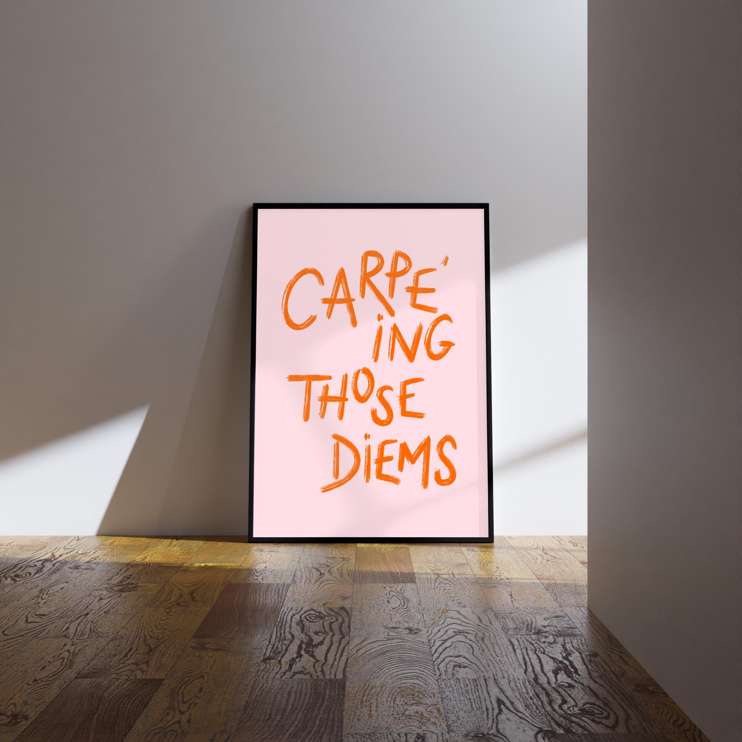 Carpe Diem Print: Inspirational Quote, Positive Affirmation, Wall Art, Poster