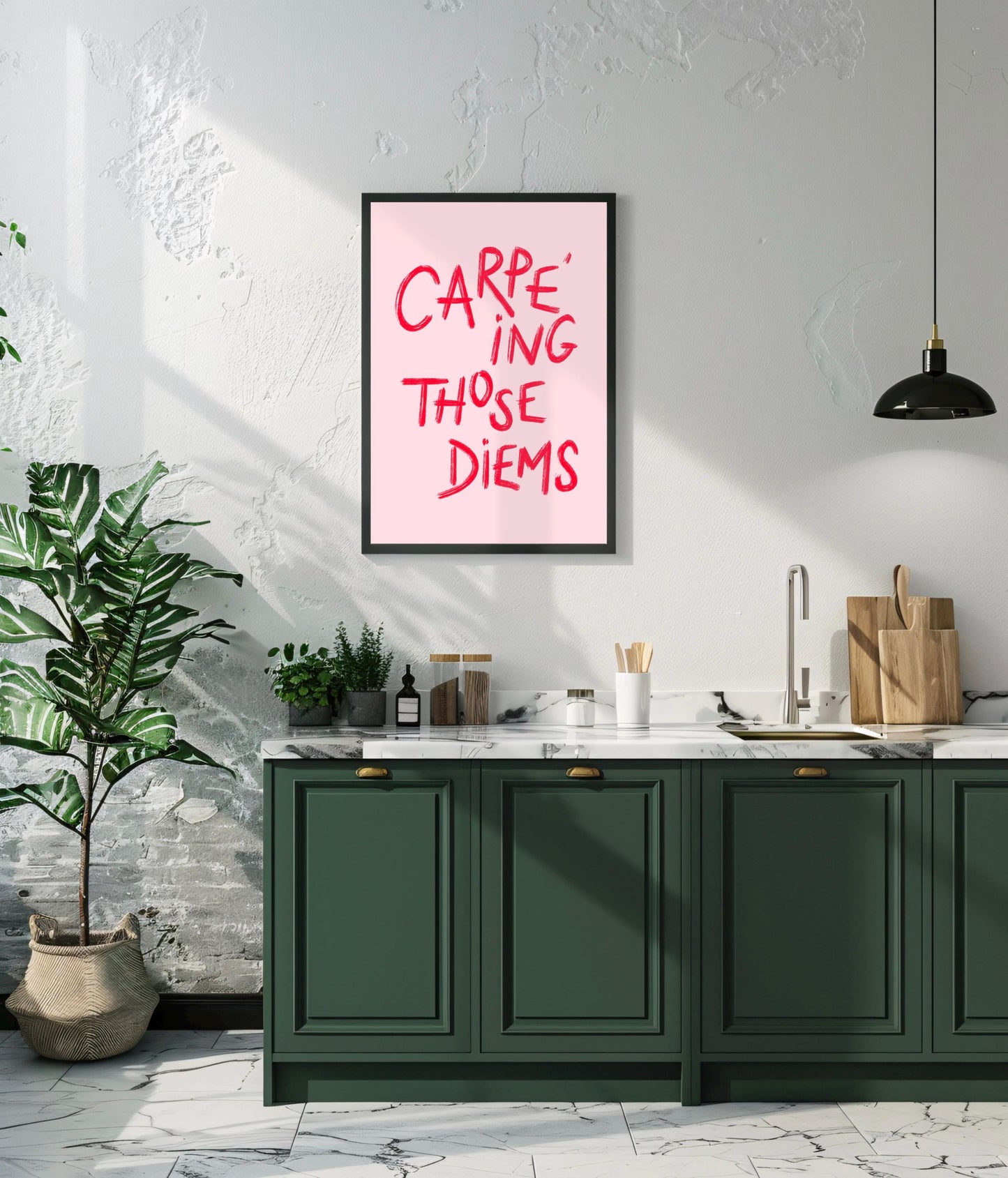 Carpe Diem Print: Inspirational Quote, Positive Affirmation, Wall Art, Poster